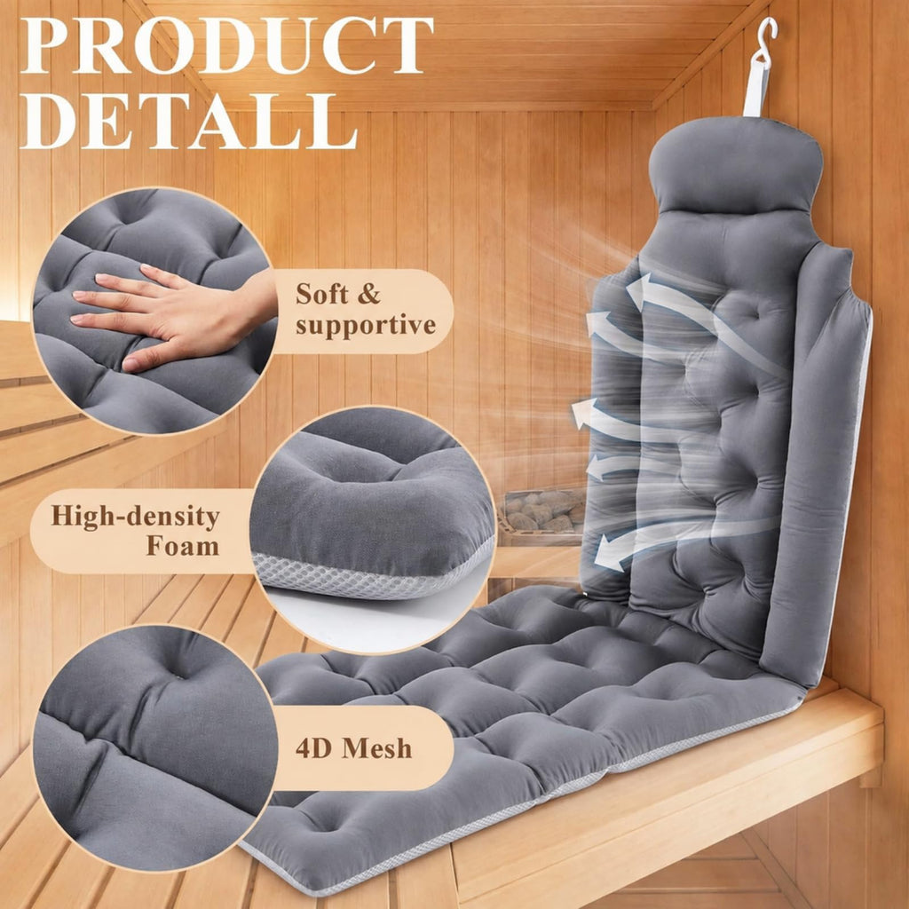Waterproof High-Density Foam Sauna Seat Cushion Y96624