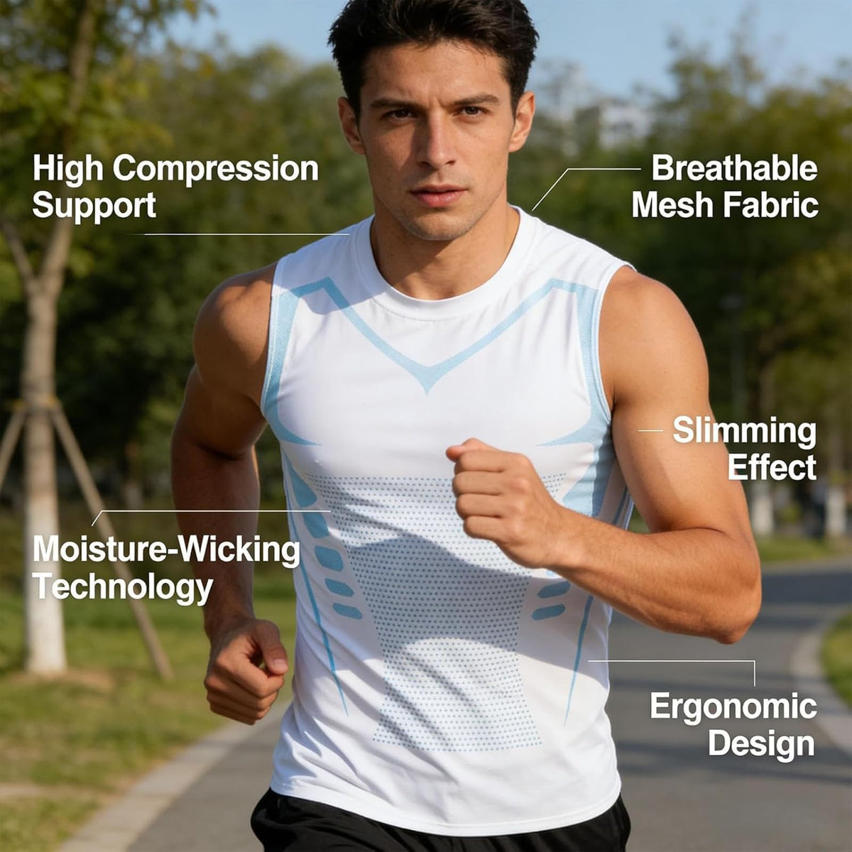 Sleeveless Compression Vest J408