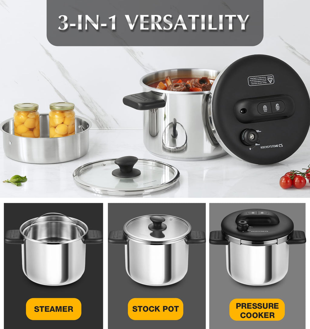 Stainless Steel Pressure Cooker 8.5QT Z316020