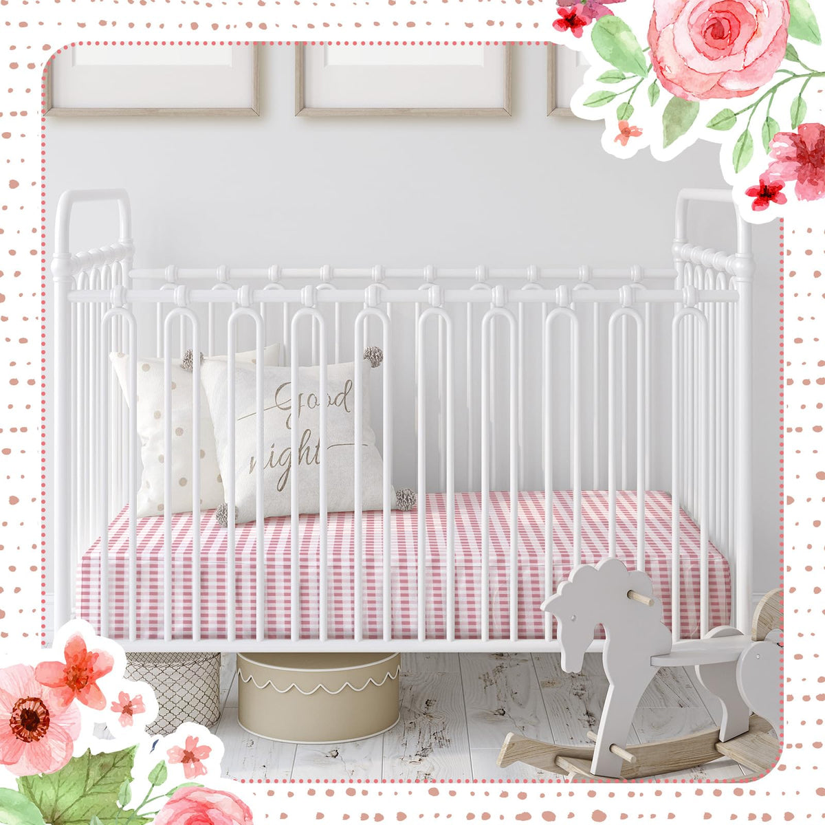 4 Pack Crib Sheets Pink Bow I778788