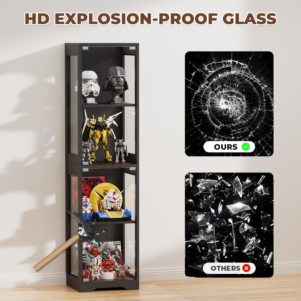 Black Glass Display Cabinet X300040