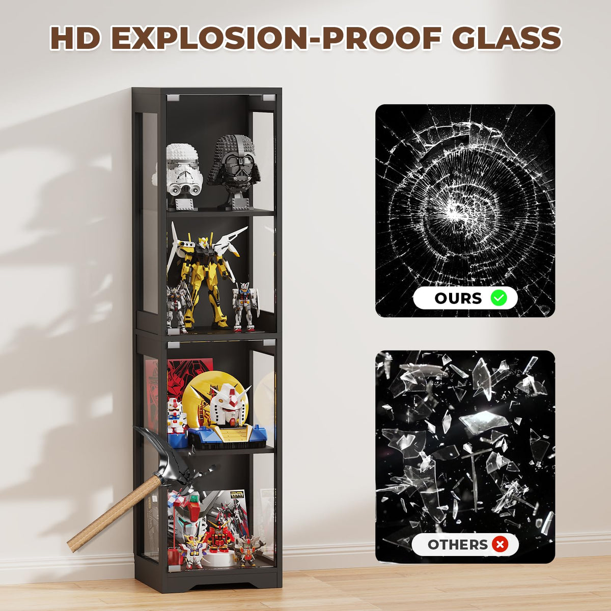 Black Glass Display Cabinet X300040