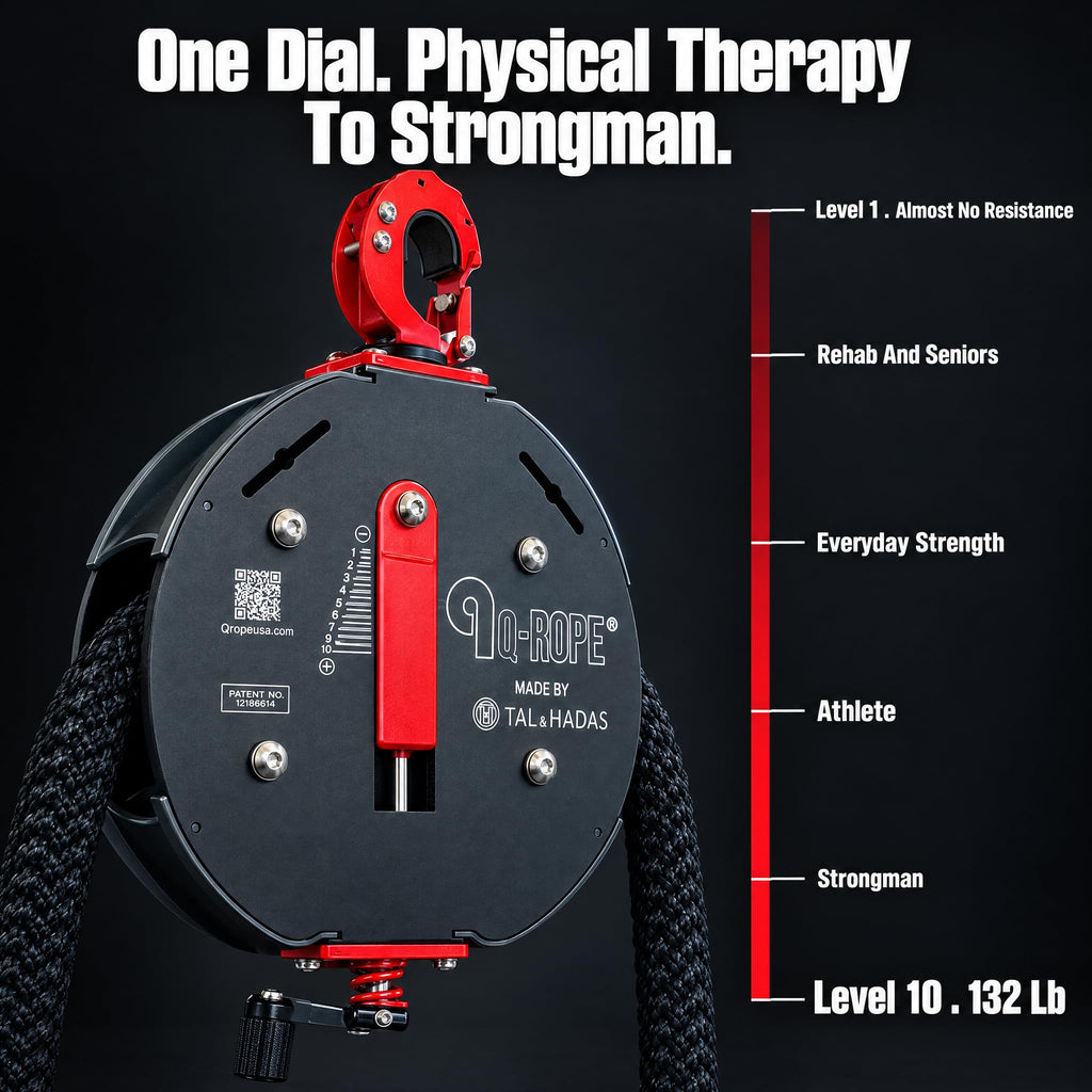 Portable Rope Trainer Machine with 132 lb Adjustable Resistance Y817046