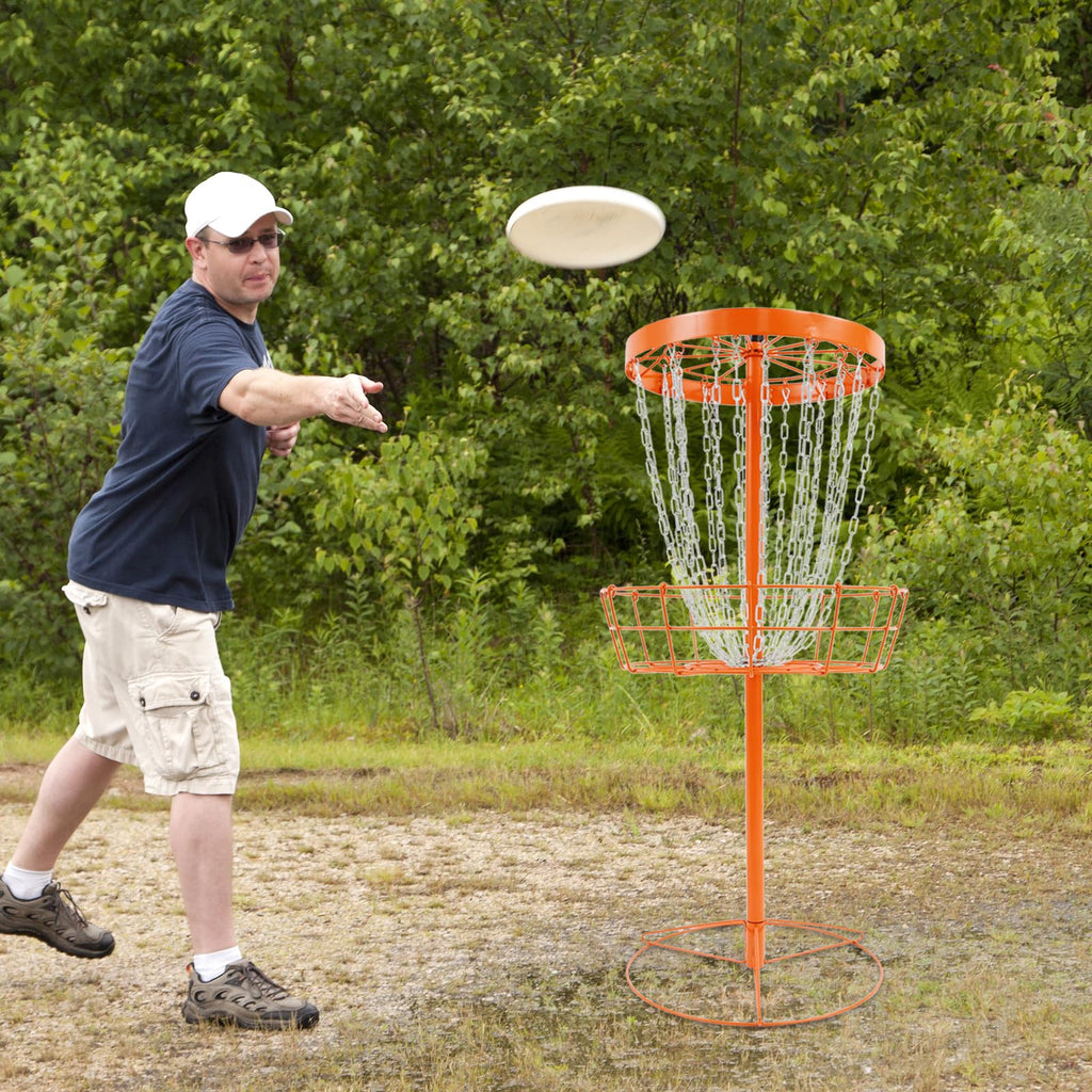 Portable Disc Golf Basket with 24-Chain Catching System M550553