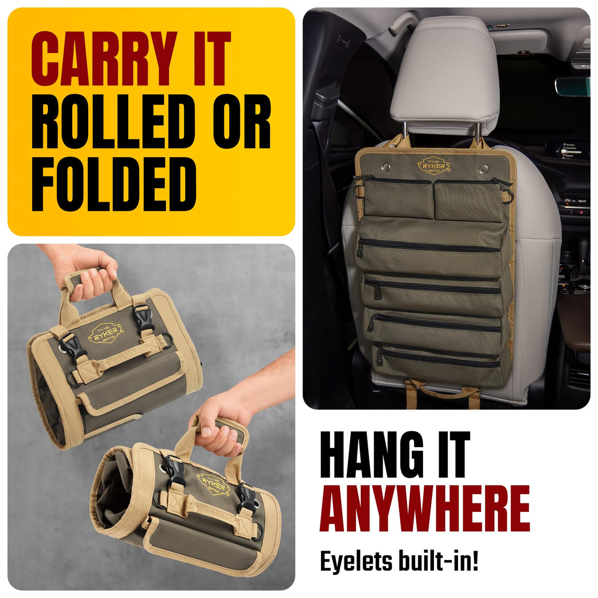Heavy Duty Tool Roll Up Bag Organizer P584