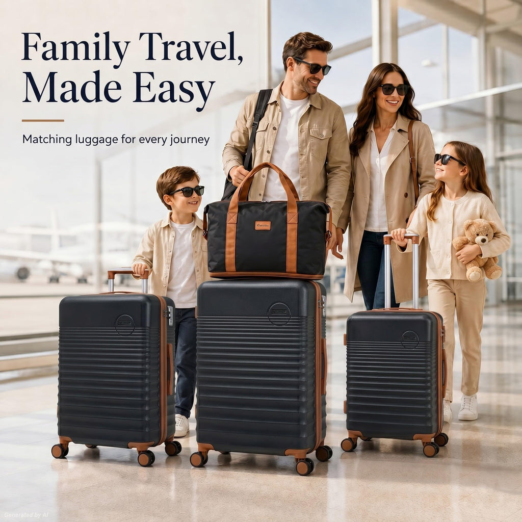 5 Piece Hardshell Luggage Sets with Wheels M5790