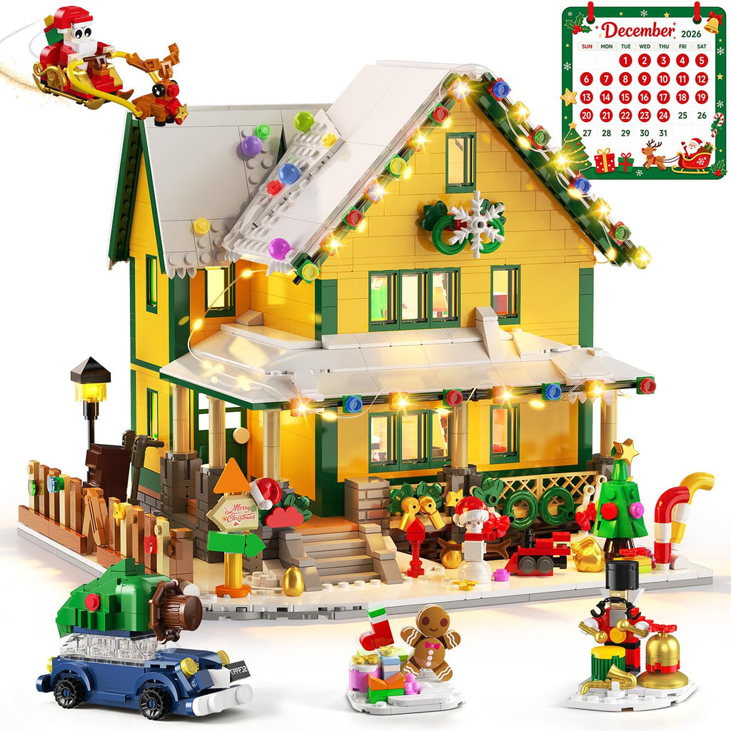 Advent Calendar 2026 Christmas House Mini Building Set with Lights Q858705