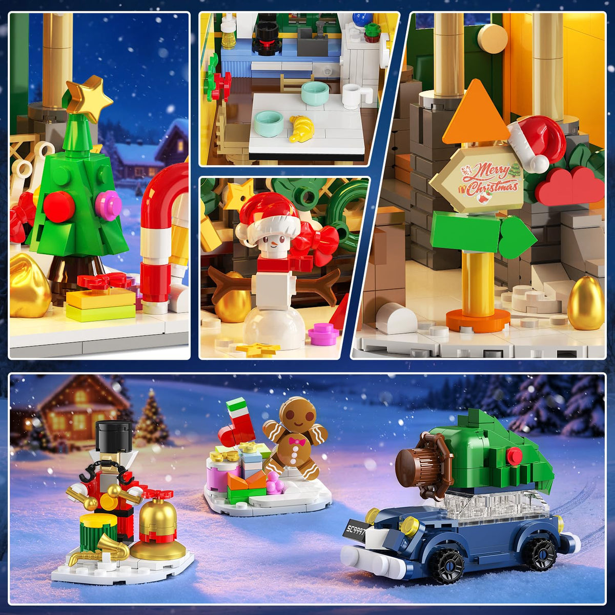 Advent Calendar 2026 Christmas House Mini Building Set with Lights Q858705