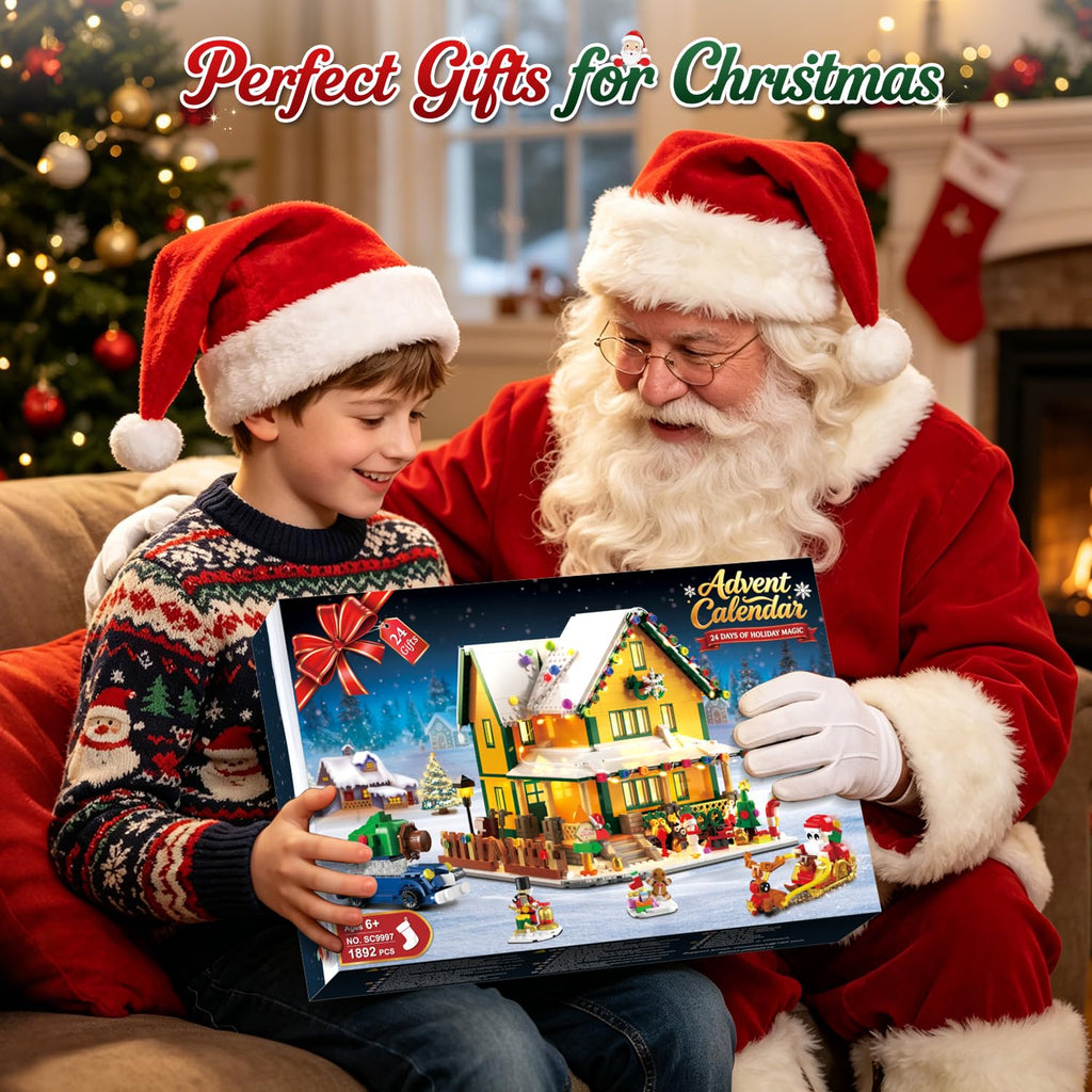 Advent Calendar 2026 Christmas House Mini Building Set with Lights Q858705