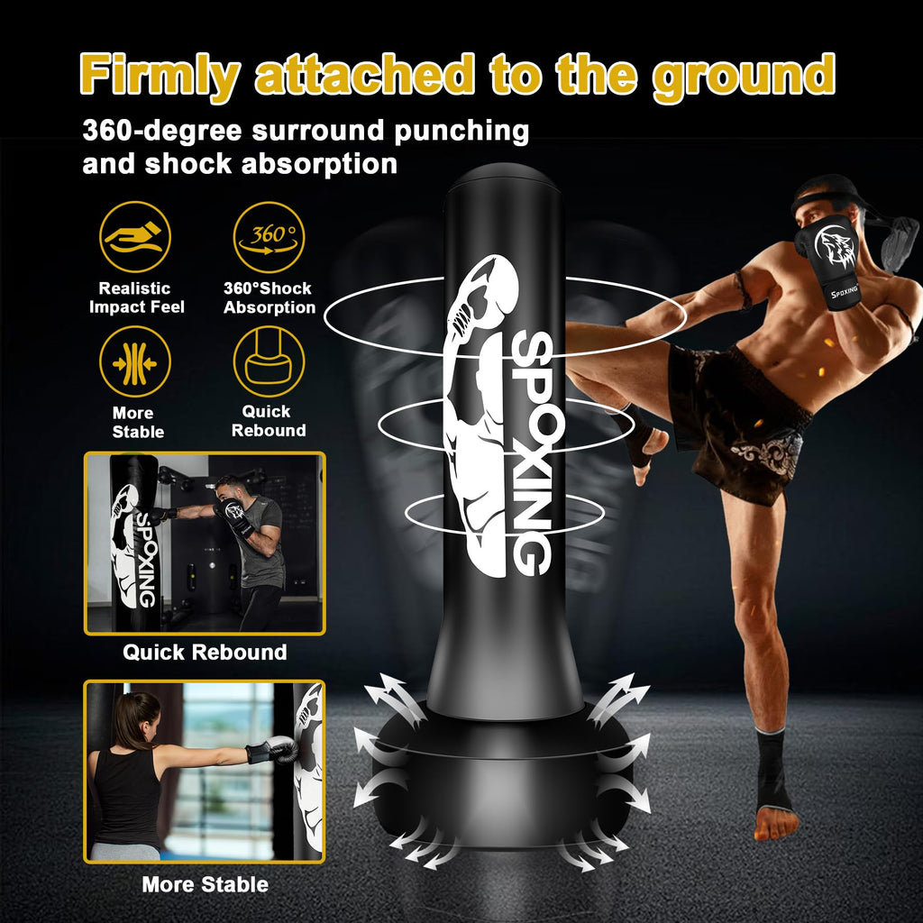 70" Heavy Punching Bag with Stand J82947