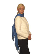 Large Royal Blue Pashmina Shawl D224344