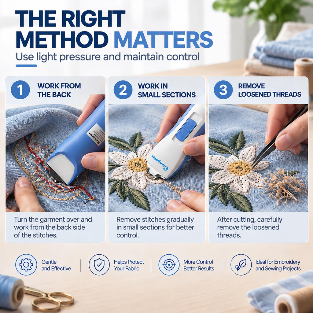 Electric Stitch Remover, 2 Precision Blades, Rechargeable I42026