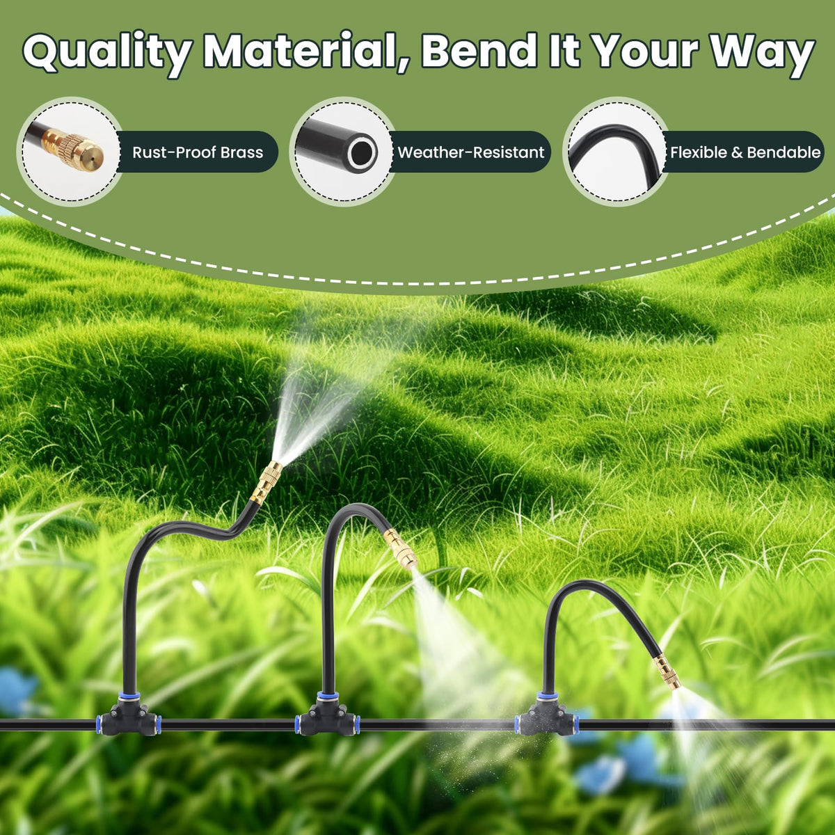 200FT Automatic Drip Irrigation Kit 40 Nozzles S72386