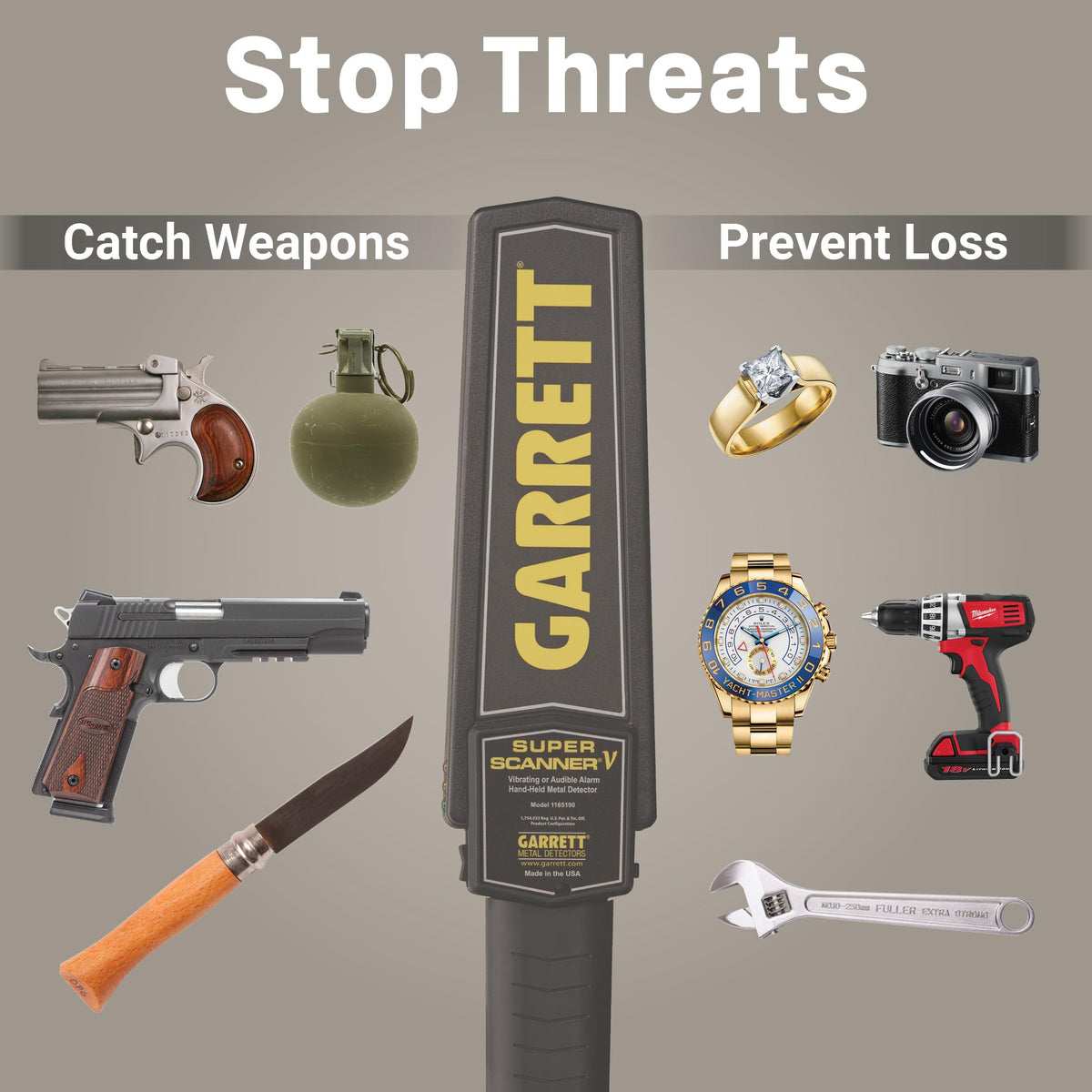 Handheld Security Metal Detector Wand E94552