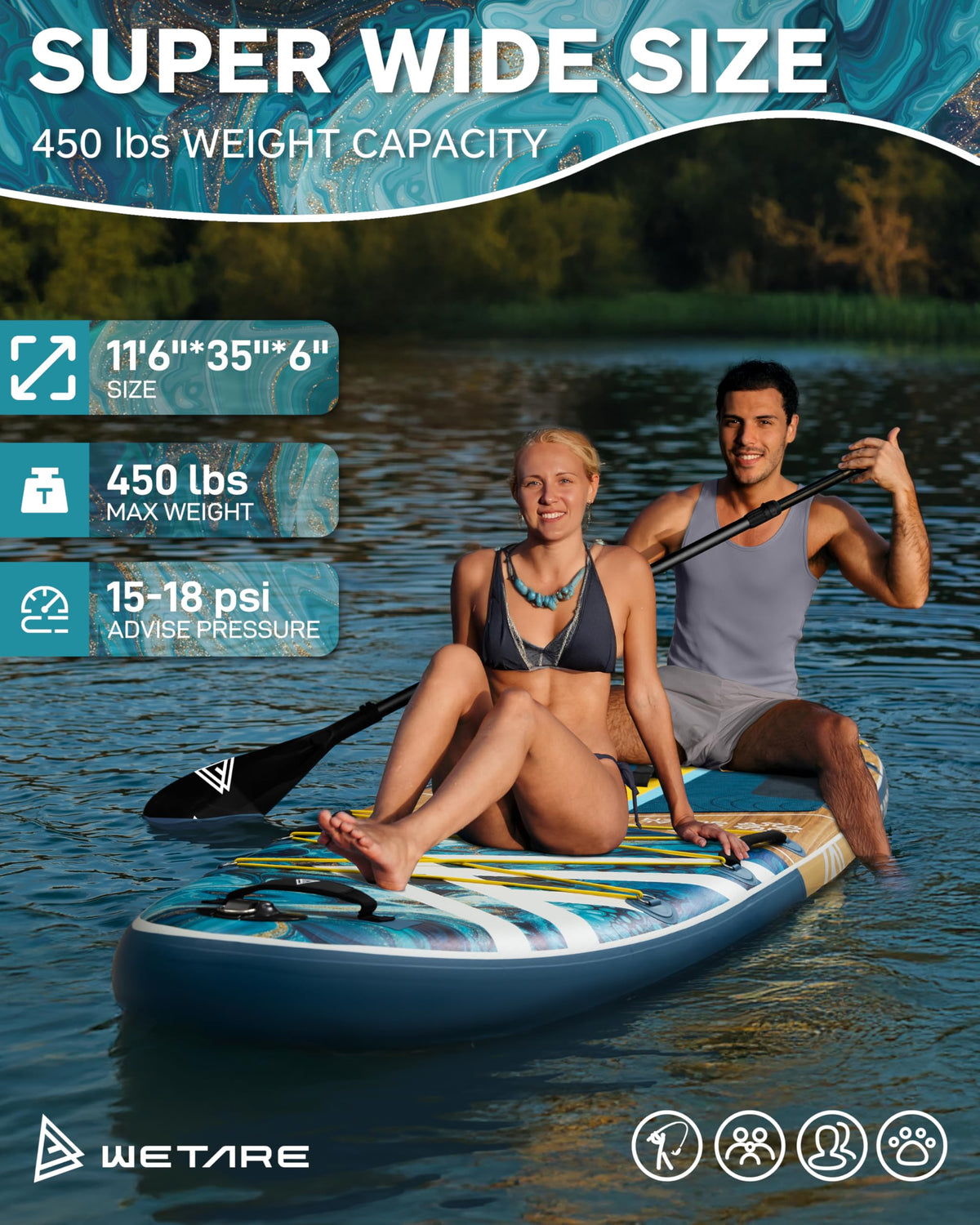 11'6"x35" Inflatable Paddle Board V69847