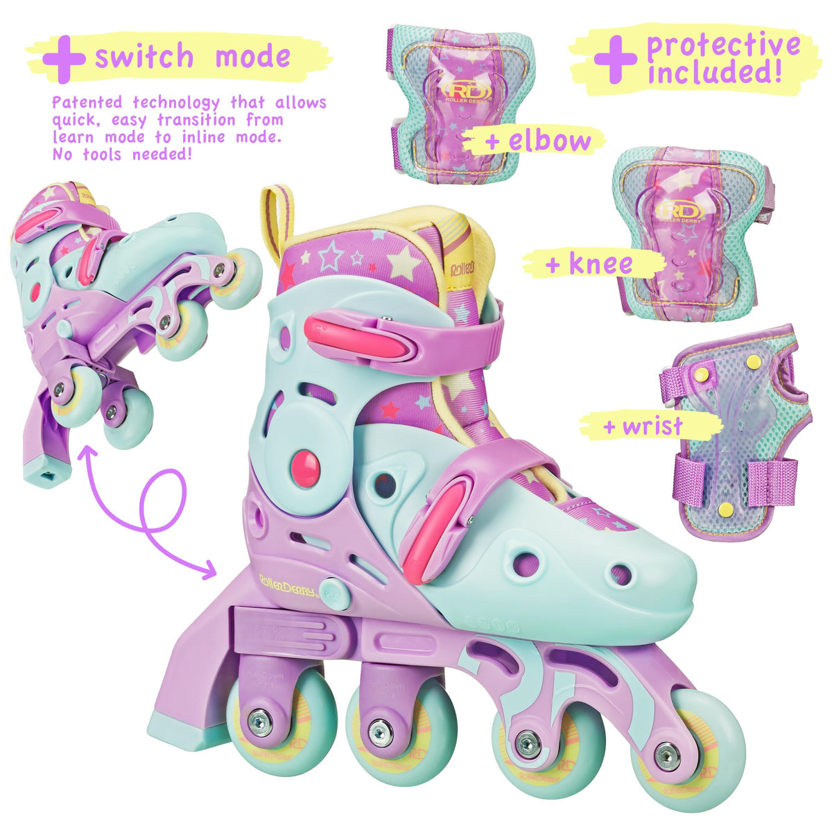 2 in 1 Convertible Skates X339590