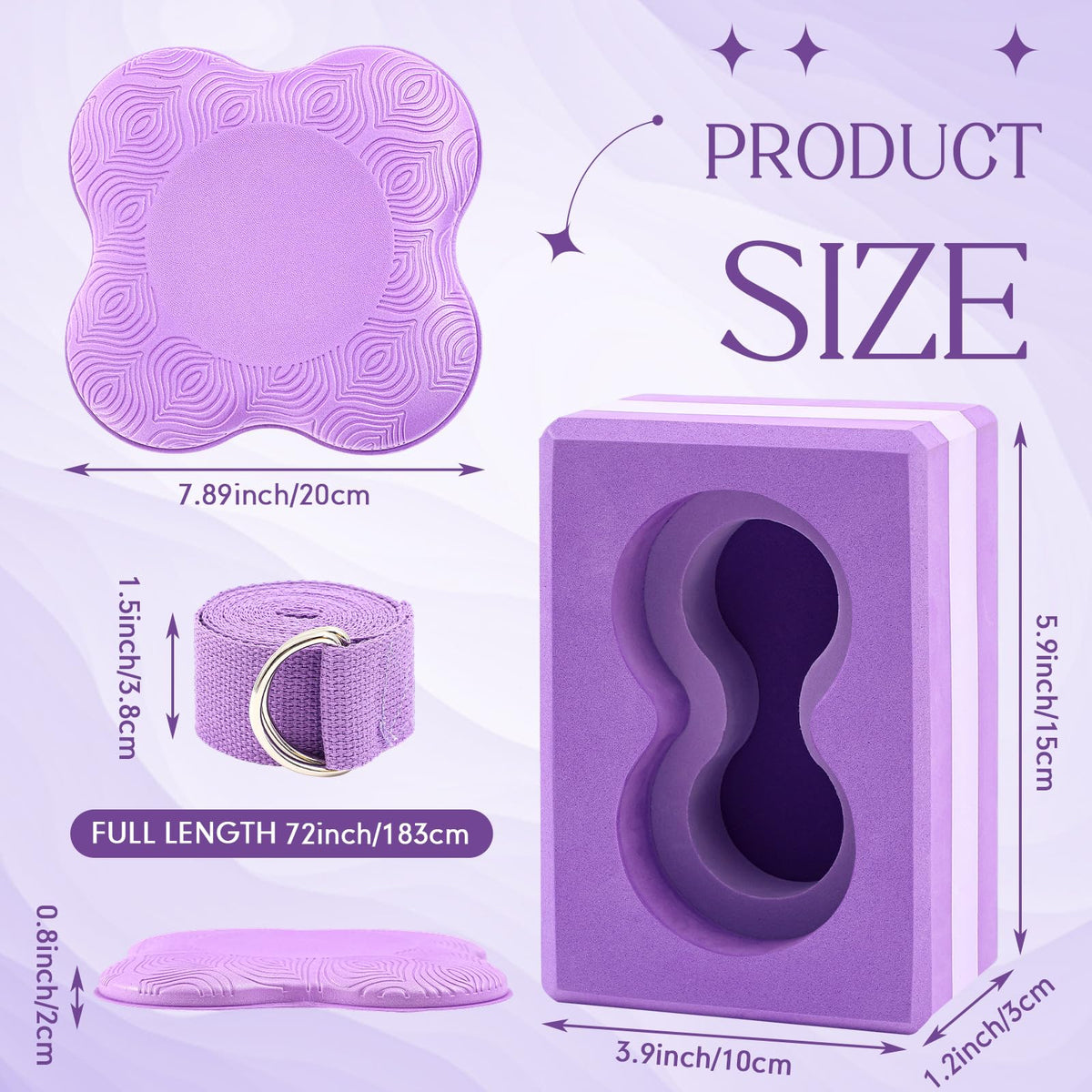 2 Pack Yoga Blocks with Strap W5008
