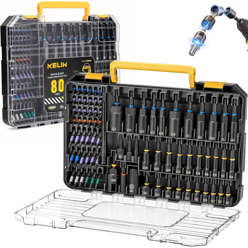 80 PCS Magnetic Impact Driver Bit Set V8013