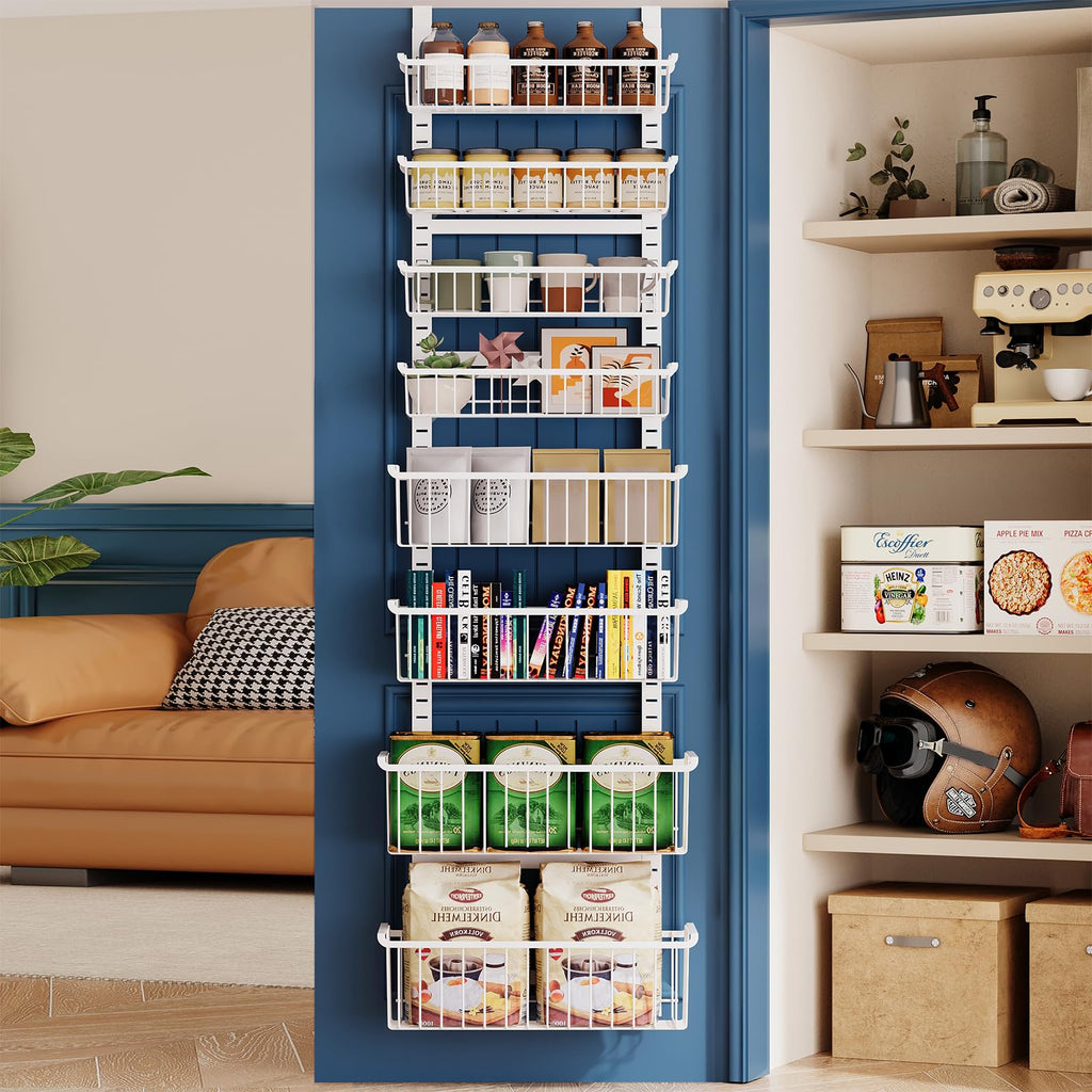 8-Tier Black Over The Door Pantry Organizer H643