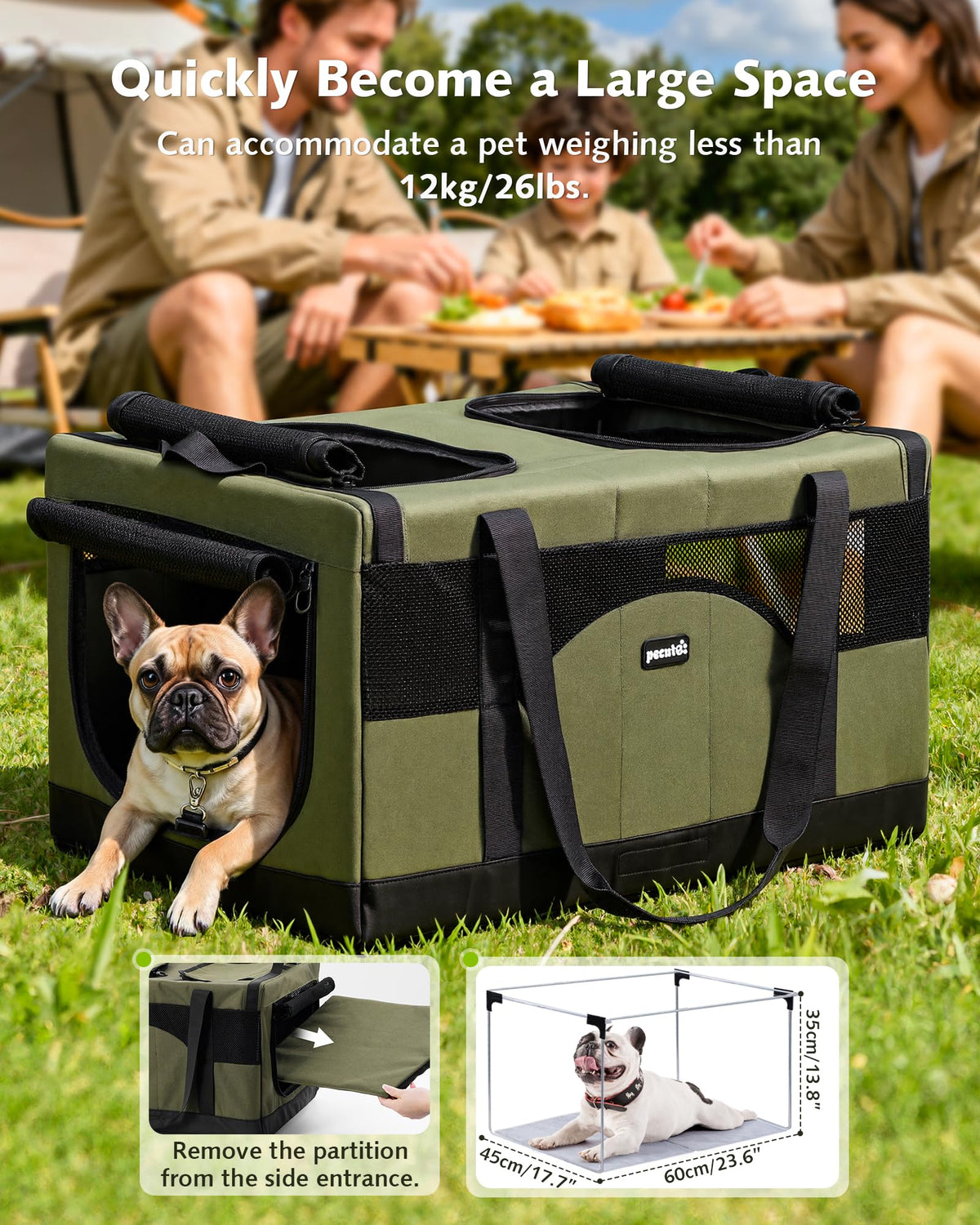 Large Soft Double Cat Carrier Y39345