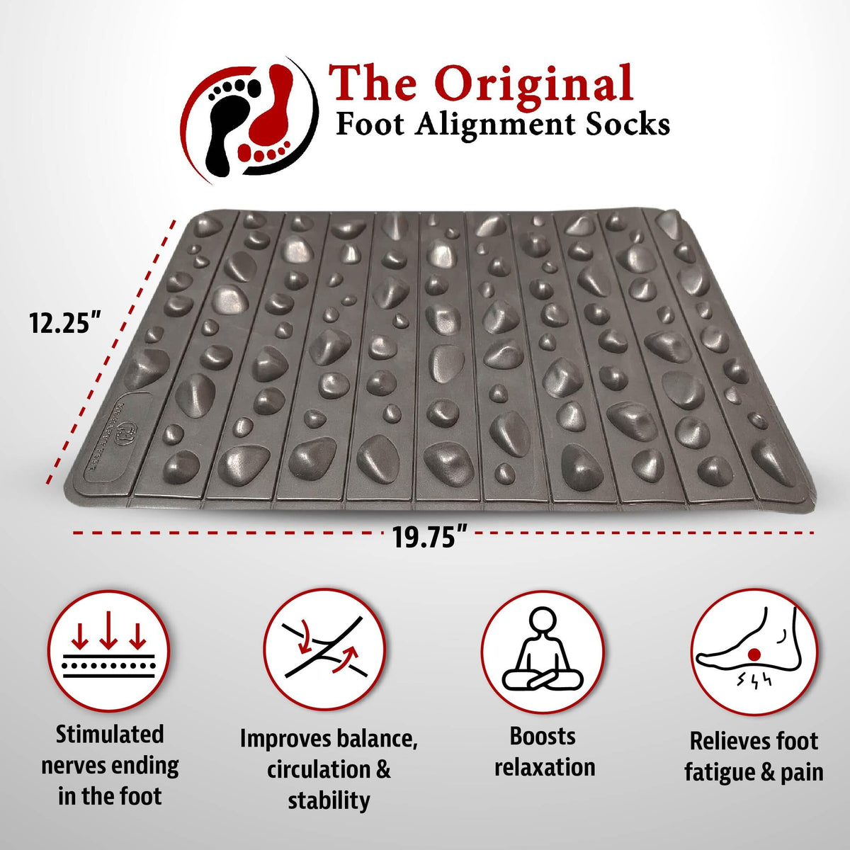 Rock Mat & Alignment Socks with Toe Separators (Small) U23168