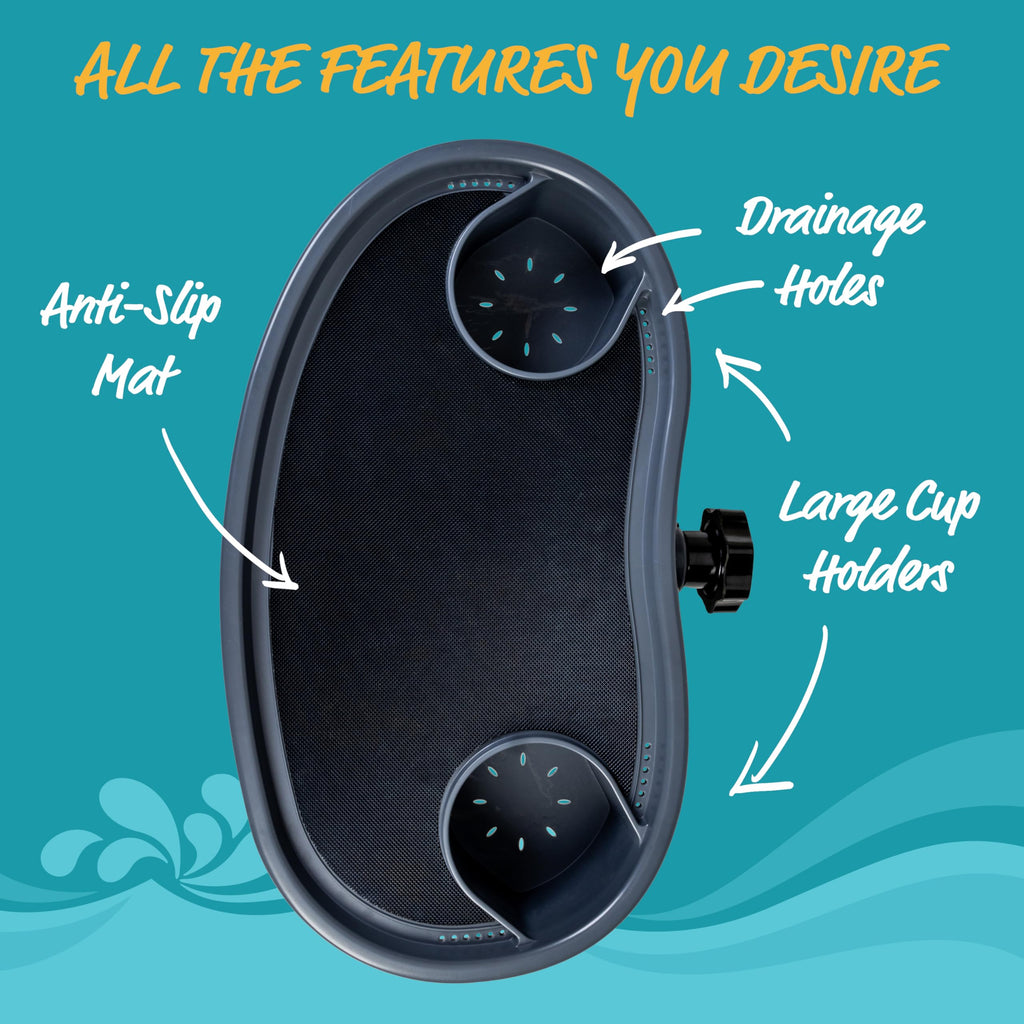 Adjustable Hot Tub Table Tray with 2 Cup Holders U97045