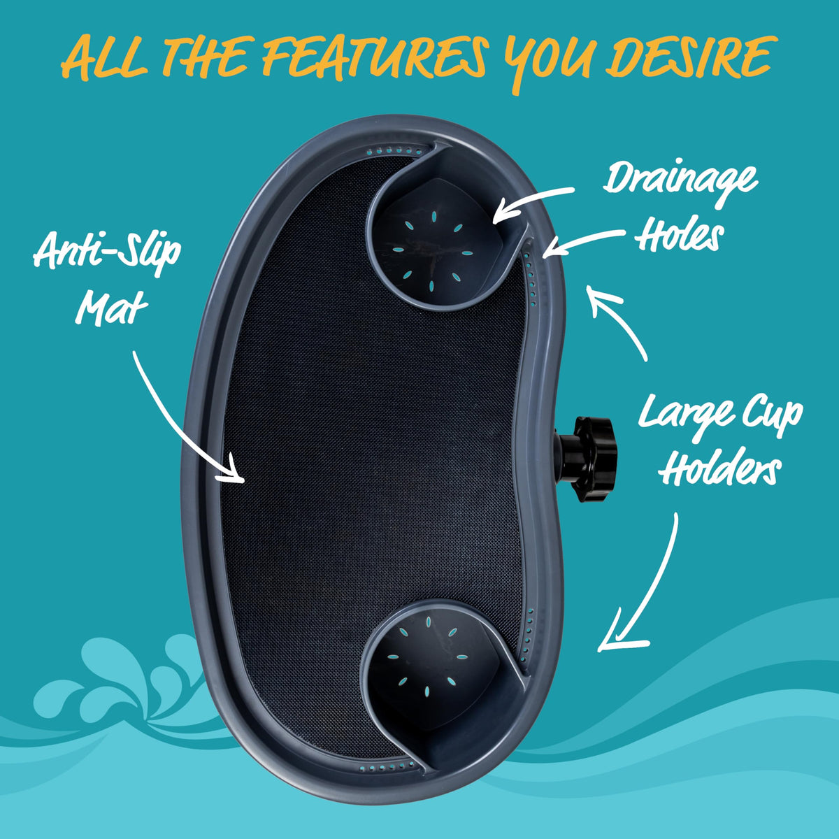 Adjustable Hot Tub Table Tray with 2 Cup Holders U97045