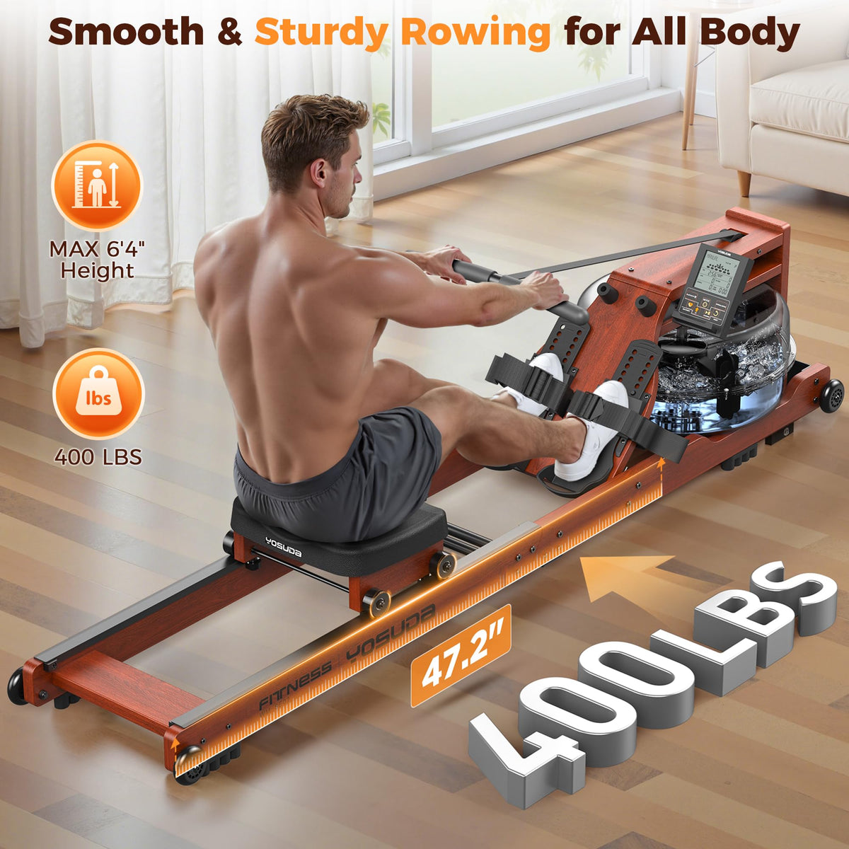 Foldable Water Rowing Machine D703992