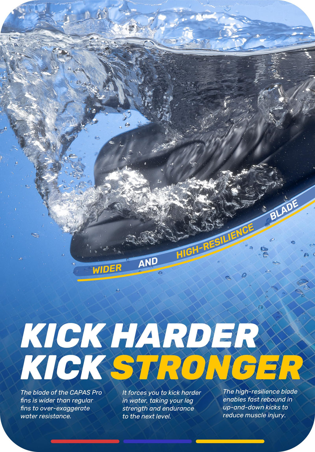 Swim Training Fins with Mesh Bag Q56331