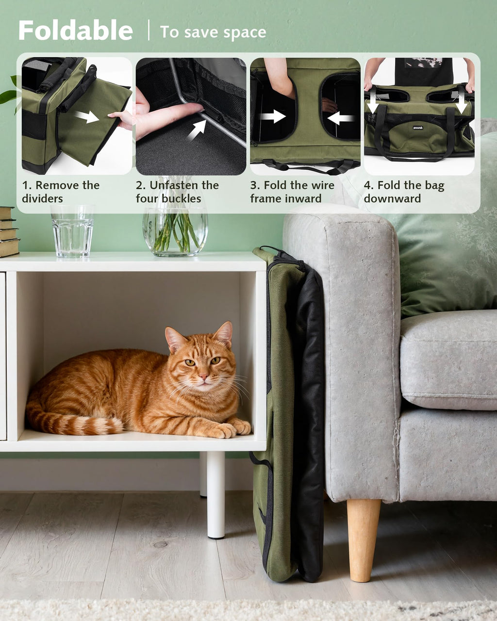 Large Soft Double Cat Carrier Y39345