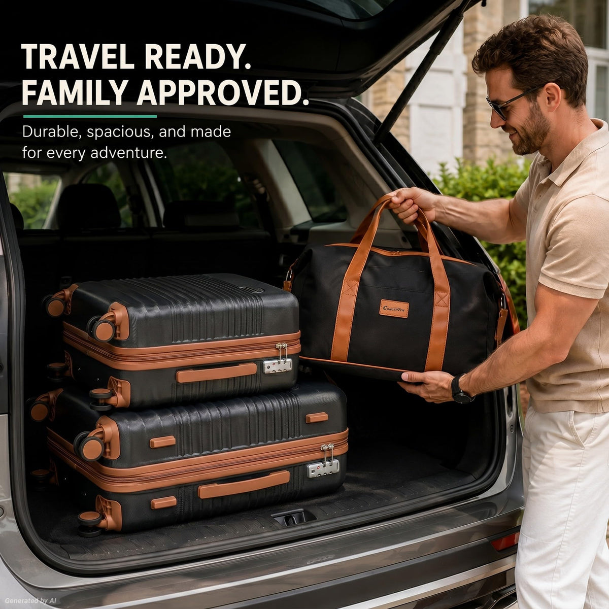 5 Piece Hardshell Luggage Sets with Wheels M5790