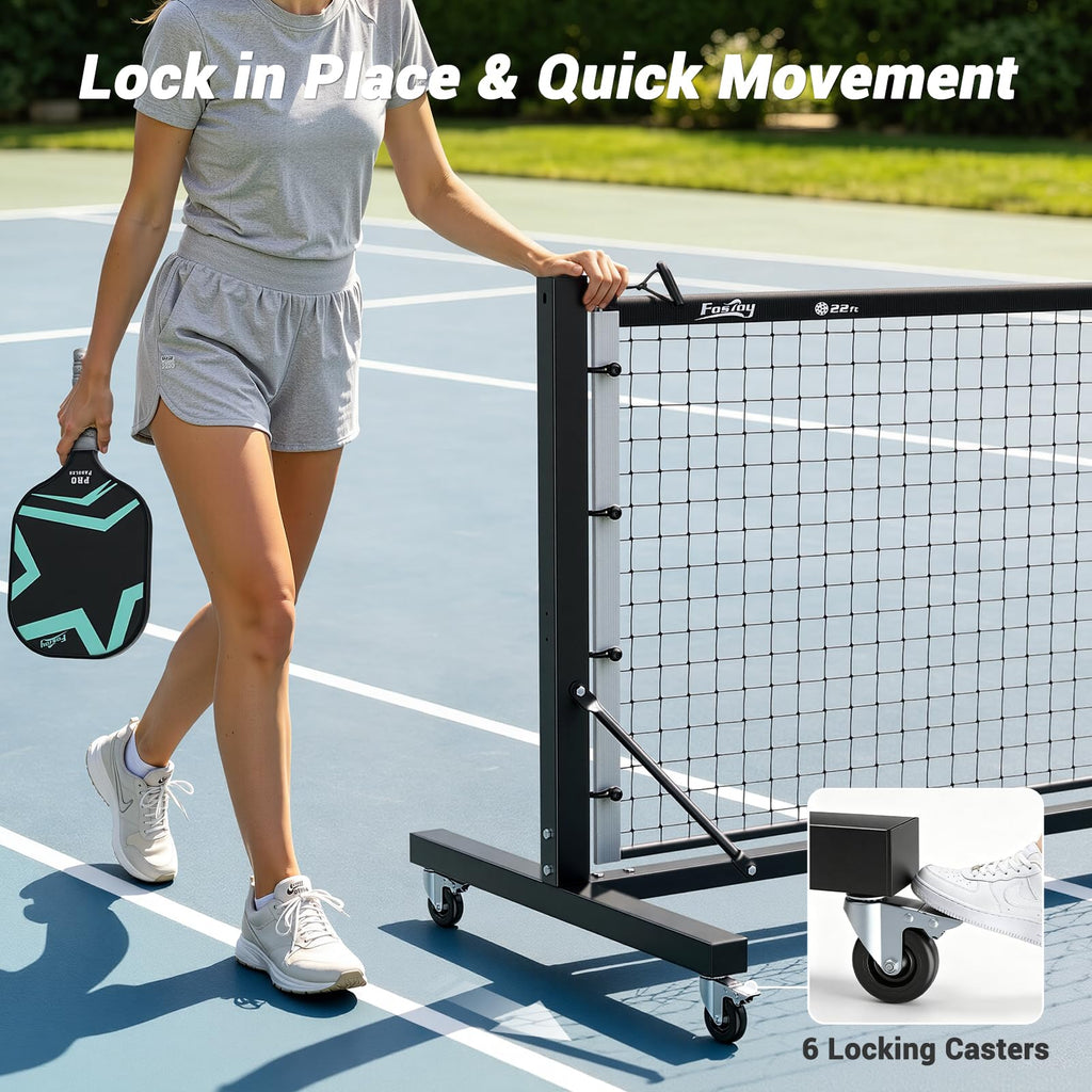 Aluminum Pickleball Net with Carbon Fiber Paddle Z486