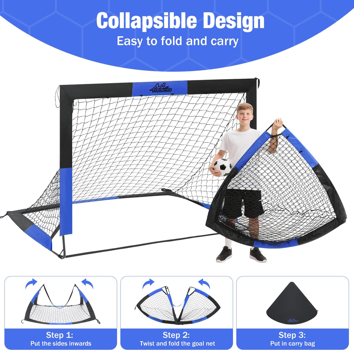 Large Pop Up Soccer Goal with Target Panel I256