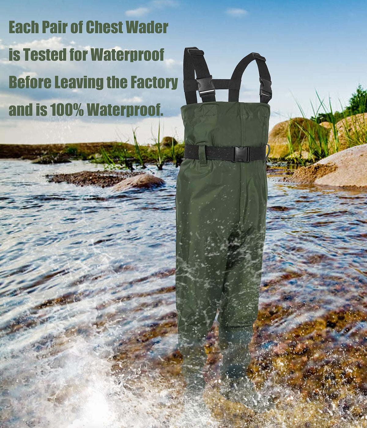 Kids PVC Chest Waders T4199