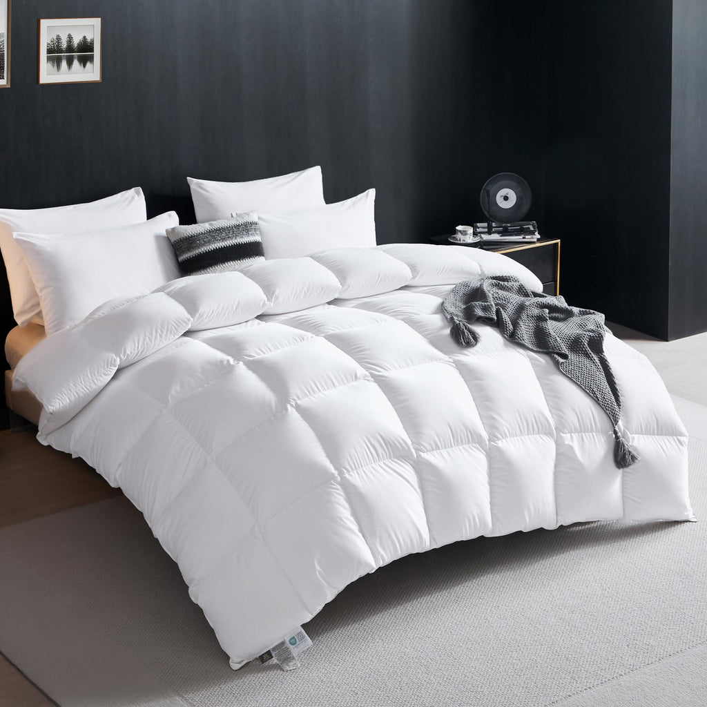 Goose Down Comforter King Organic Cotton Duvet Insert G260762