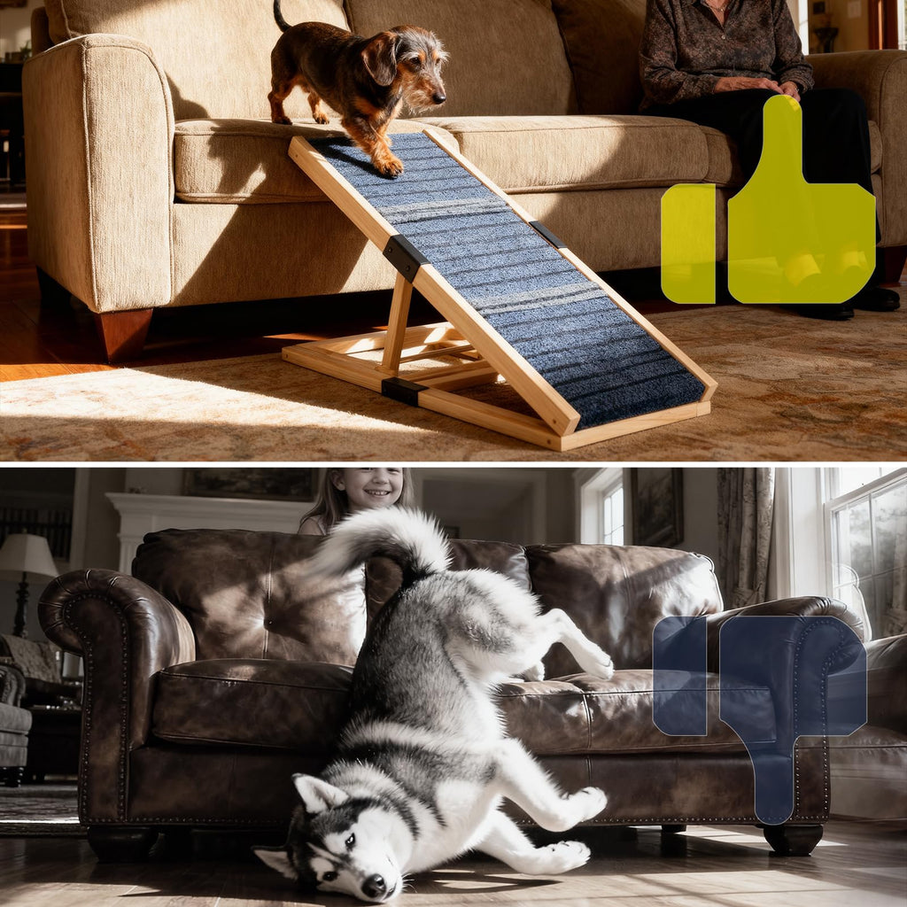 Adjustable Wooden Dog Ramp M640