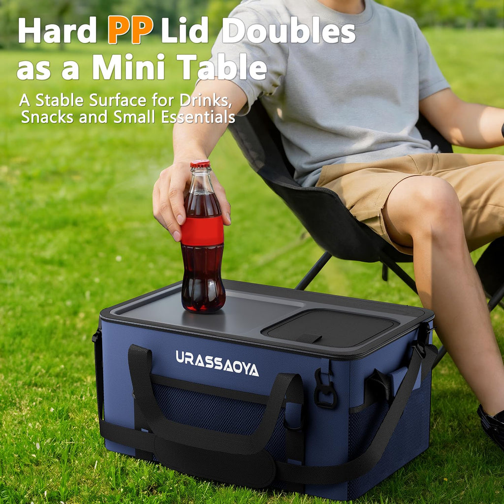 50 Can Collapsible Soft Cooler Bag with Hard Lid U932381