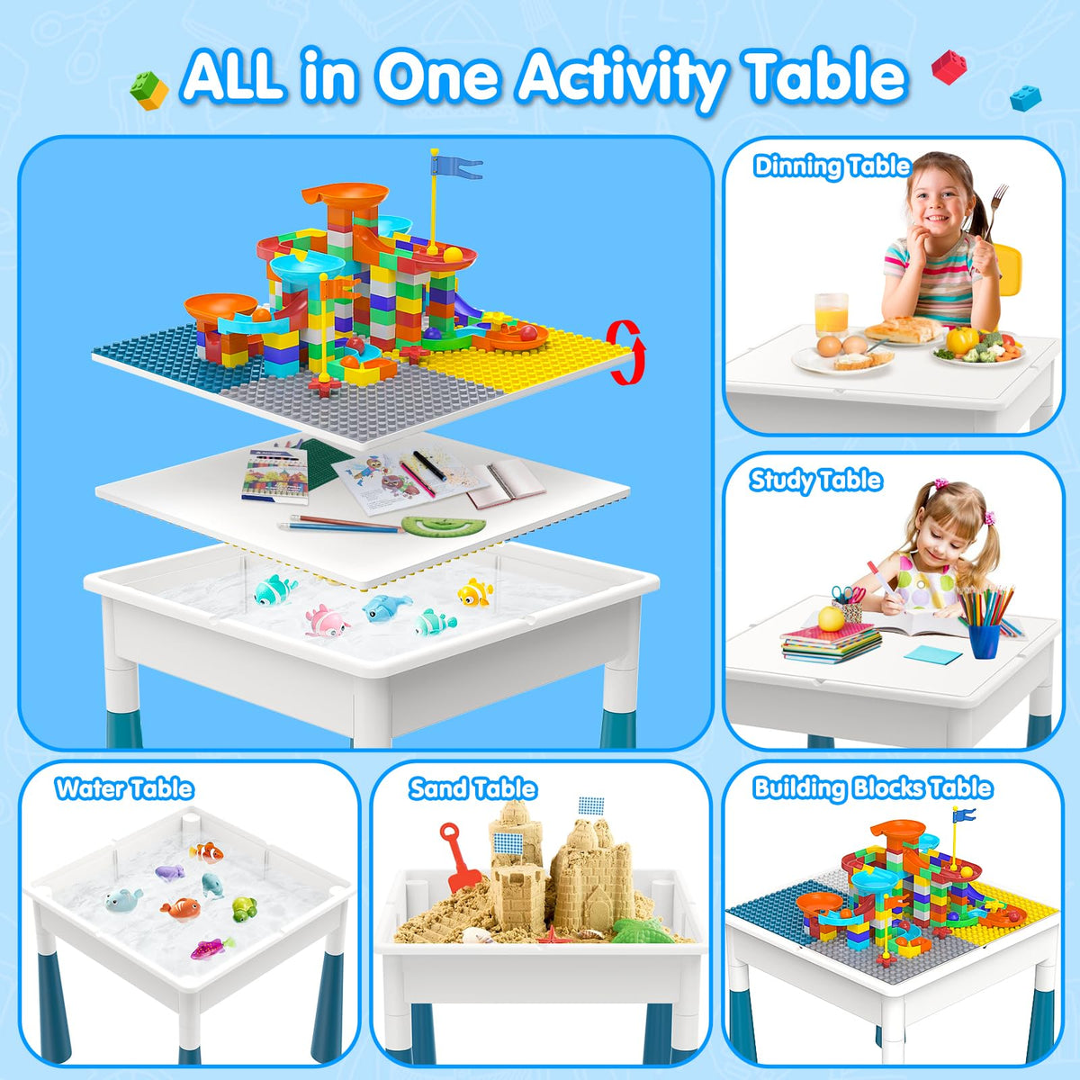 Kids Activity Table and Chair Set U271