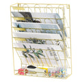 5 Tier Metal Wall File Organizer with Bottom Tray G6976