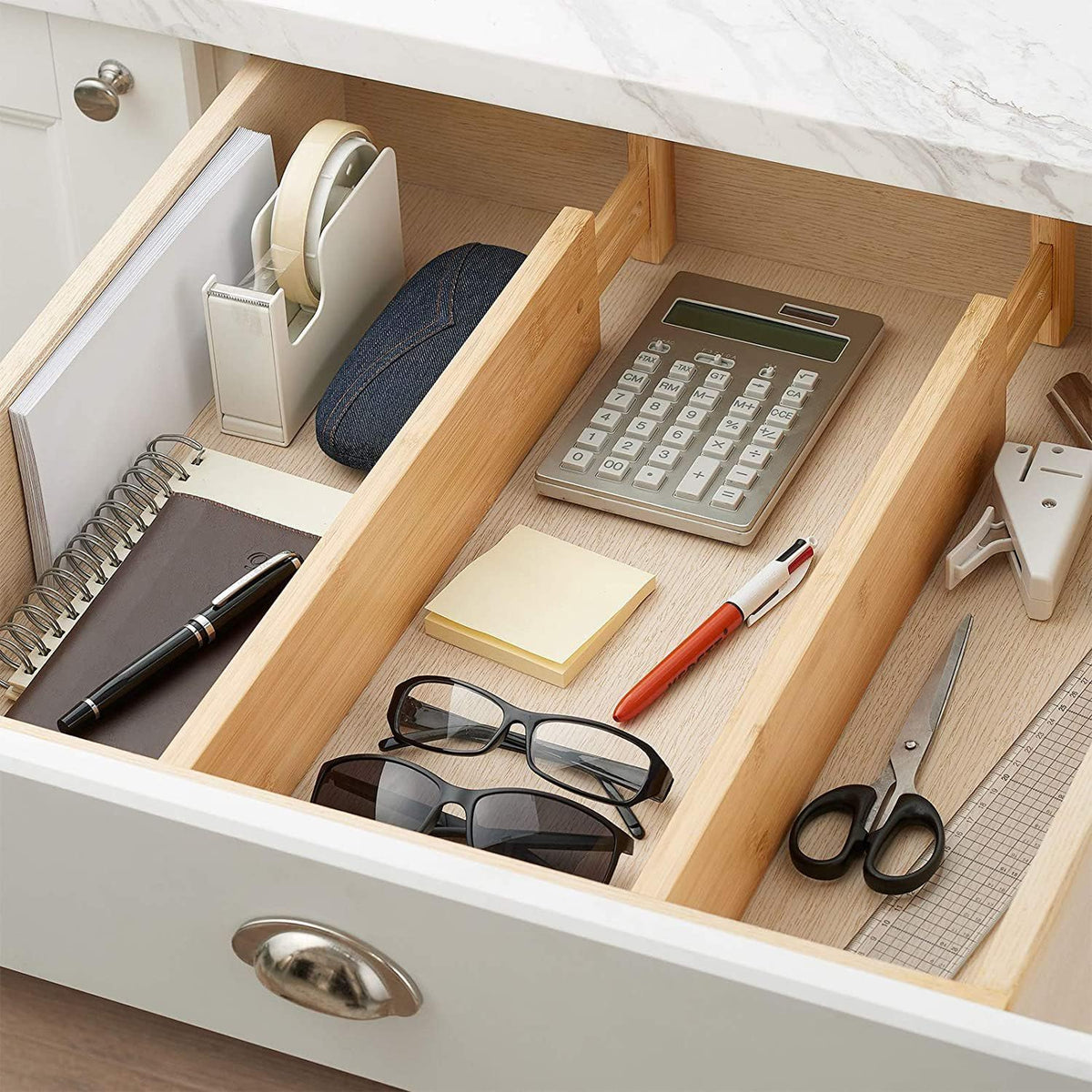 Bamboo Drawer Divider 6 Pack O6082