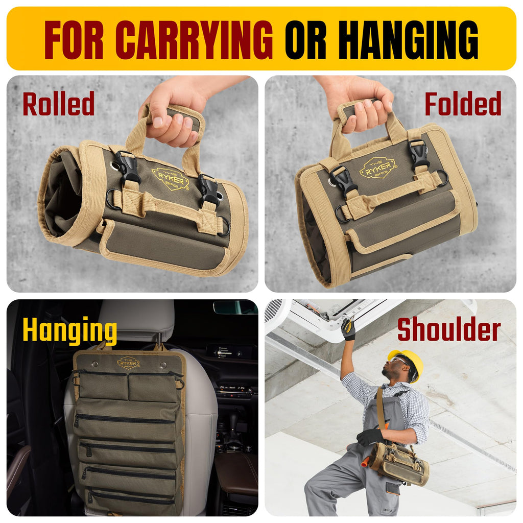 Heavy Duty Tool Roll Up Bag Organizer P584