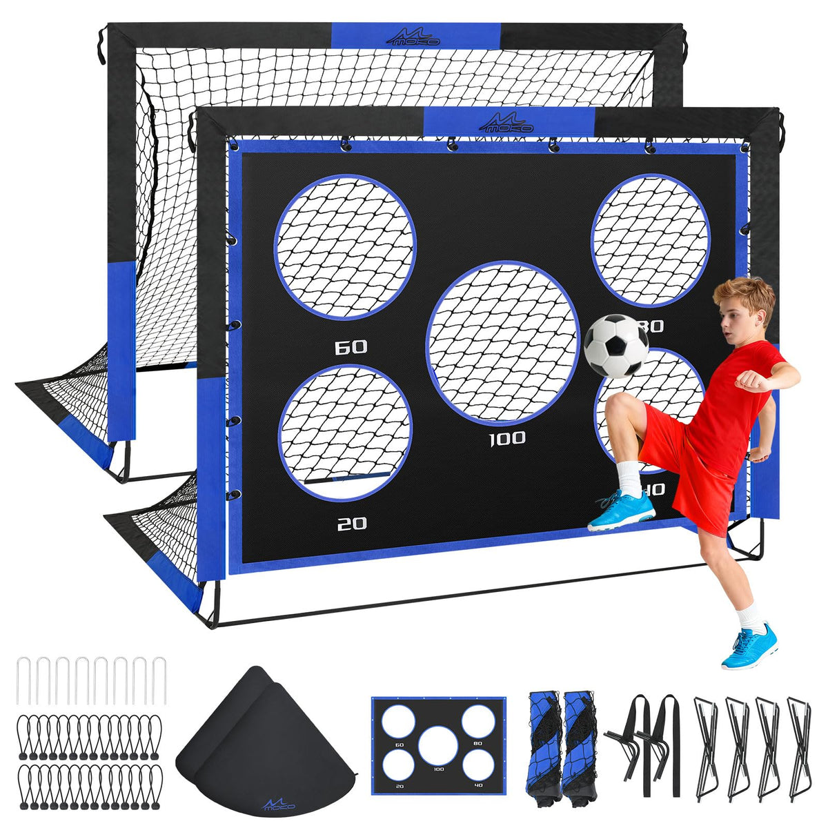 Large Pop Up Soccer Goal with Target Panel I256