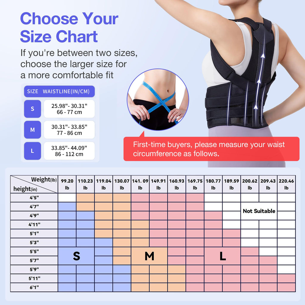 Adjustable Posture Corrector Back Brace I9356