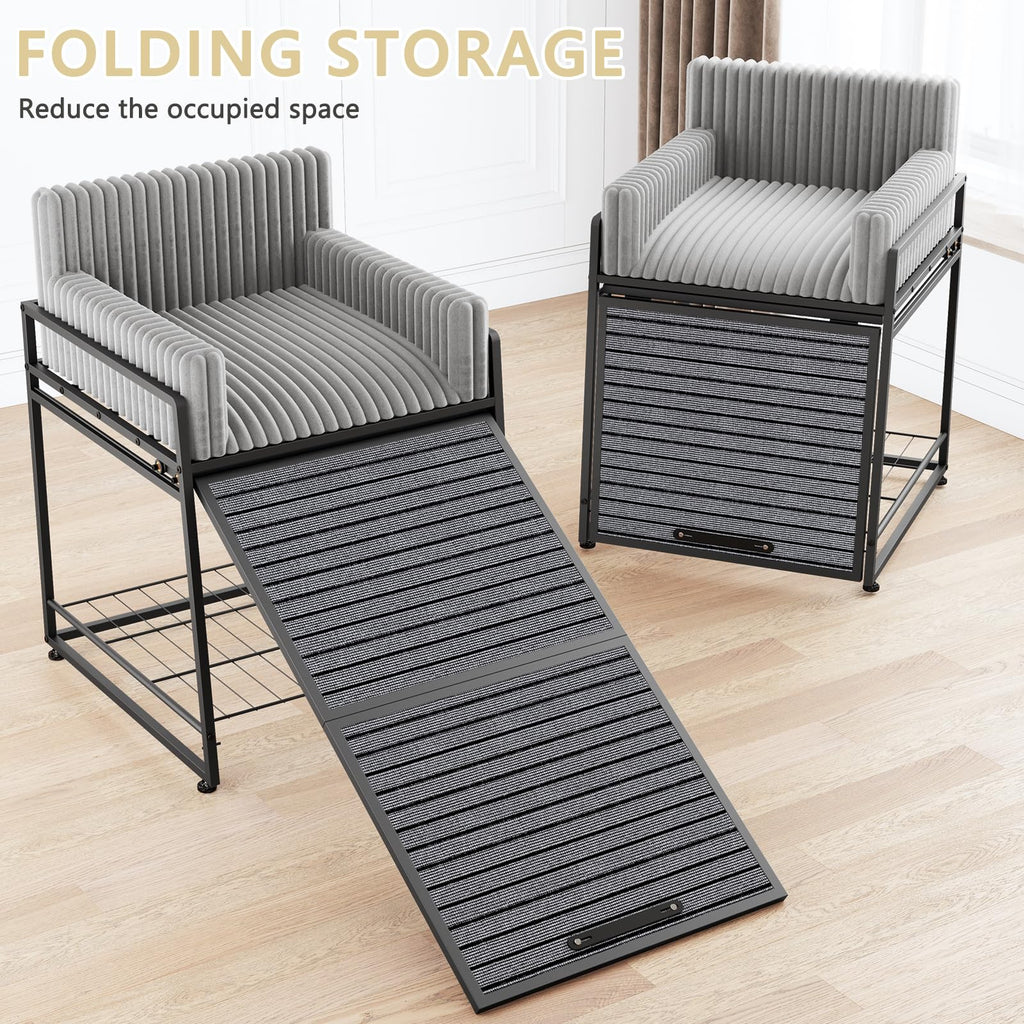 Dog Window Perch with Stairs and Storage J5422