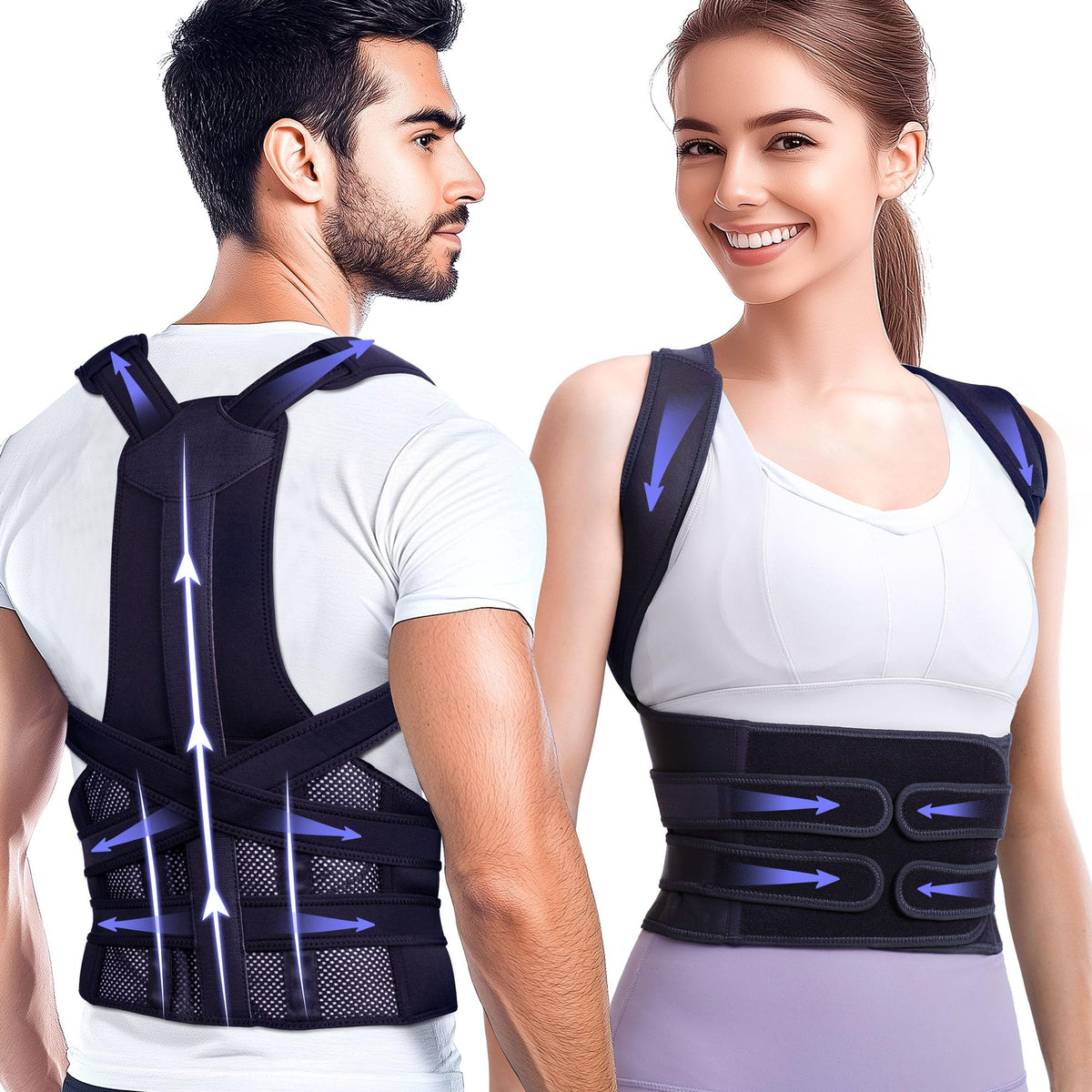 Adjustable Posture Corrector Back Brace I9356