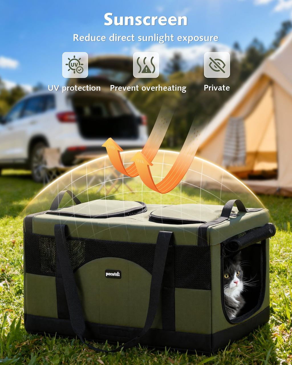Large Soft Double Cat Carrier Y39345