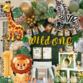 132Pcs Safari 1st Birthday Party Kit G21012