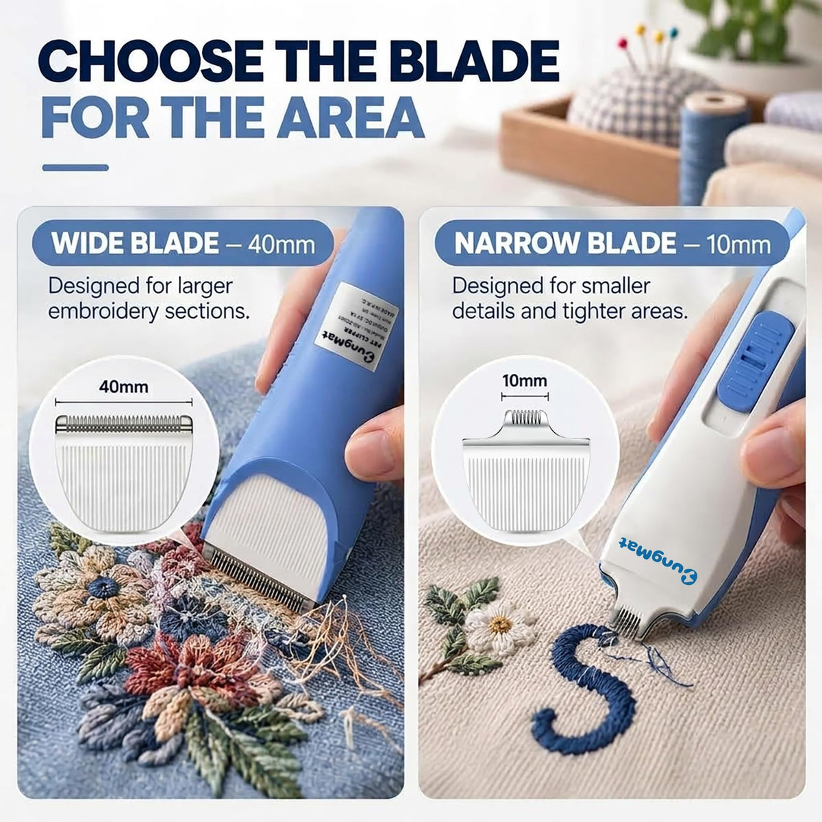 Electric Stitch Remover, 2 Precision Blades, Rechargeable I42026