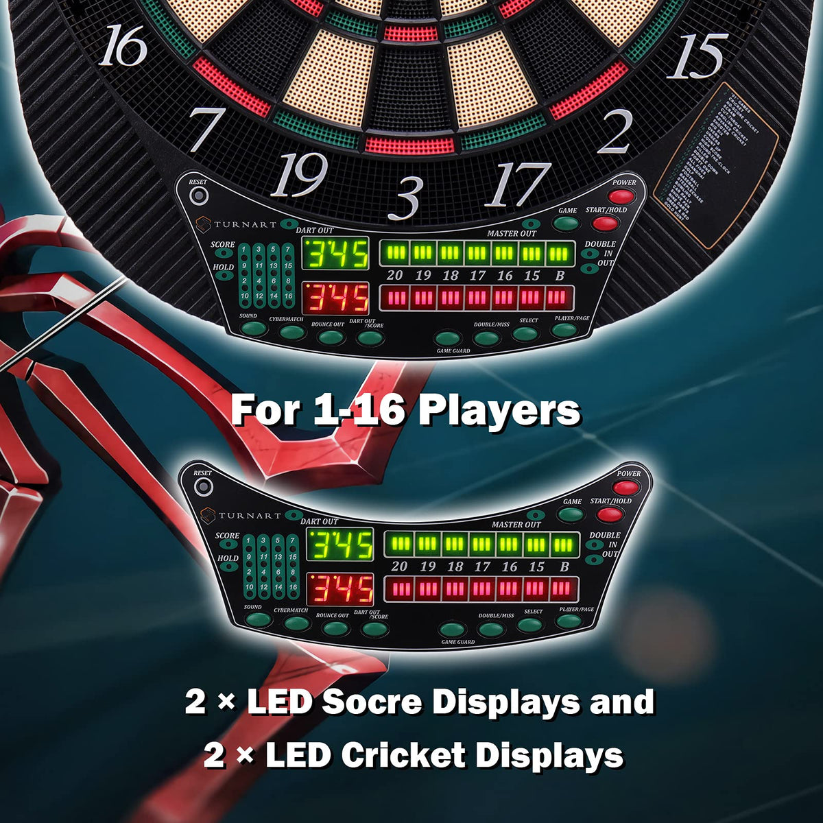 Electronic Dart Board with LED Display K25038