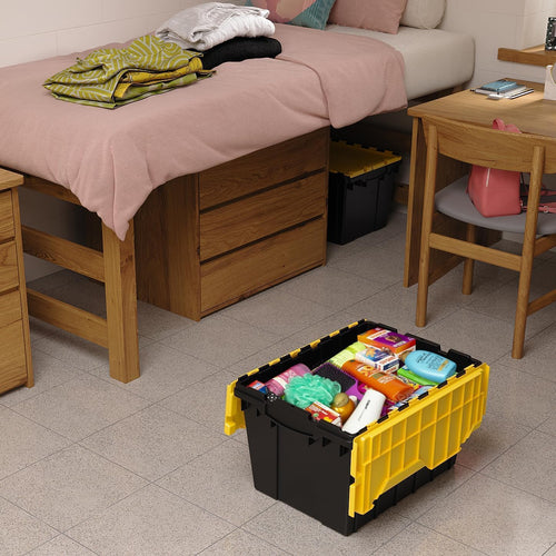 12 Gal Stackable Storage Box with Attached Lid E283246